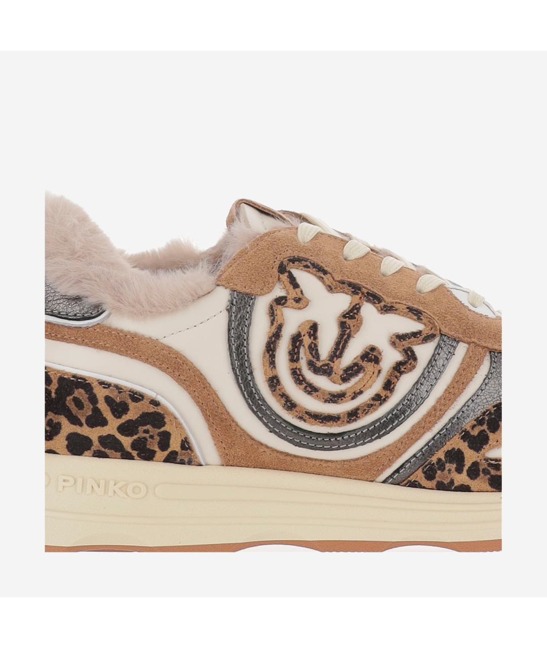 PINKO Мульти кожаные кроссовки, фото 5
