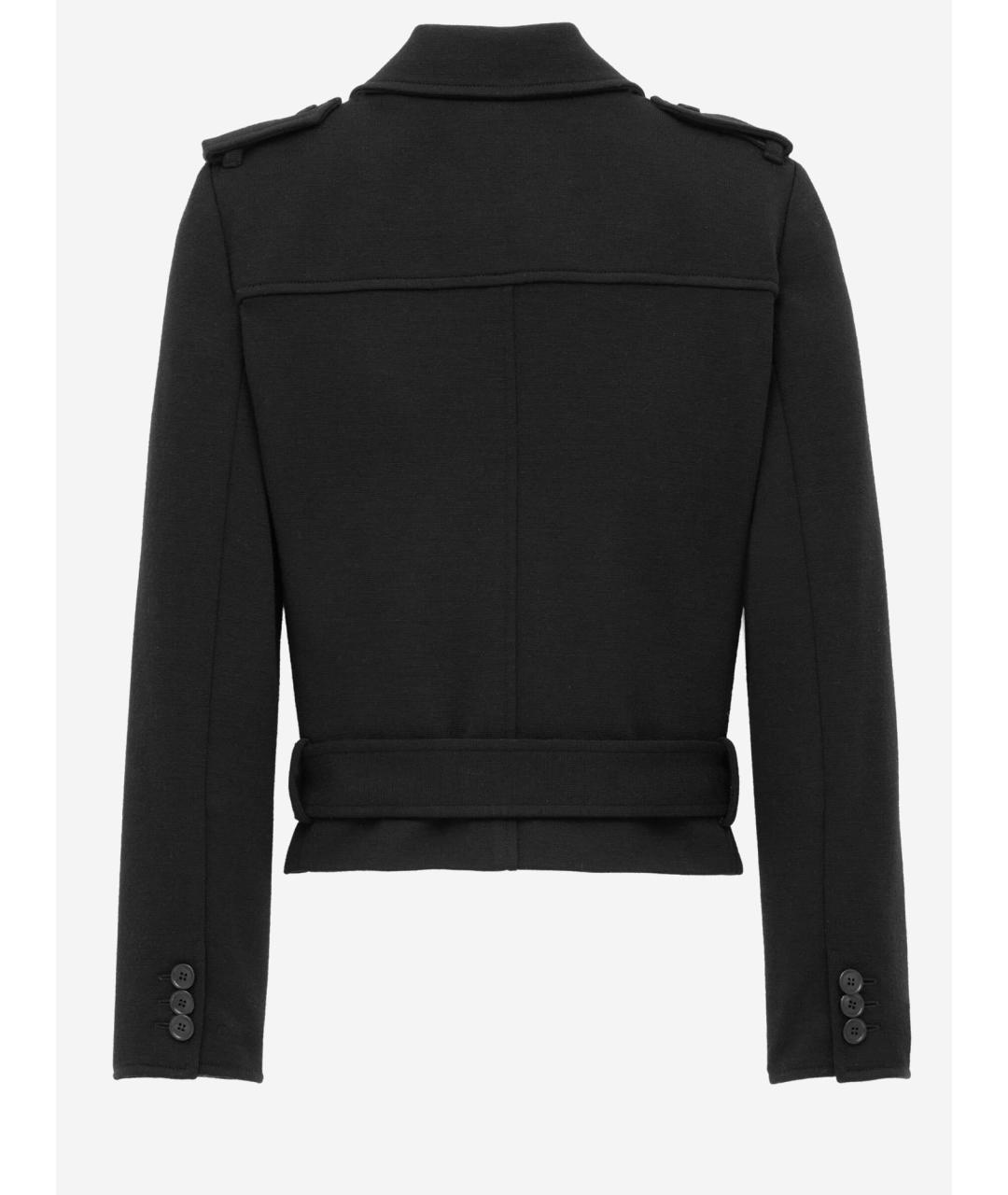 SAINT LAURENT Черная шерстяная куртка, фото 2