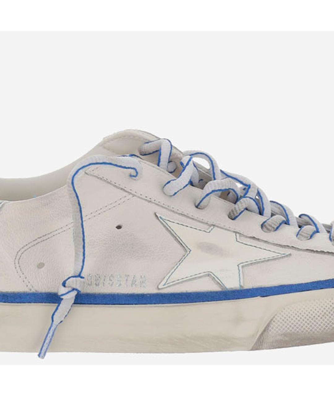 GOLDEN GOOSE DELUXE BRAND Белые кожаные низкие кроссовки / кеды, фото 4