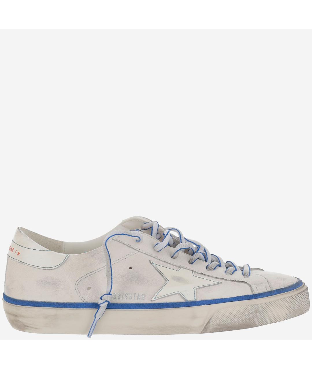 GOLDEN GOOSE DELUXE BRAND Белые кожаные низкие кроссовки / кеды, фото 5