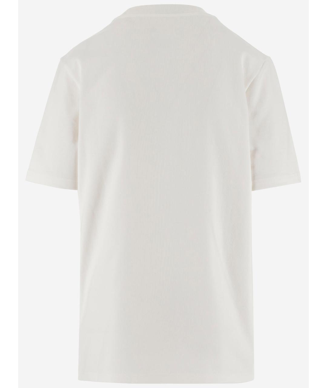 JIL SANDER Белая хлопковая футболка, фото 2