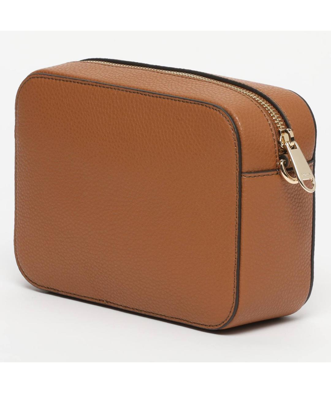 FURLA Коричневая кожаная сумка через плечо, фото 2