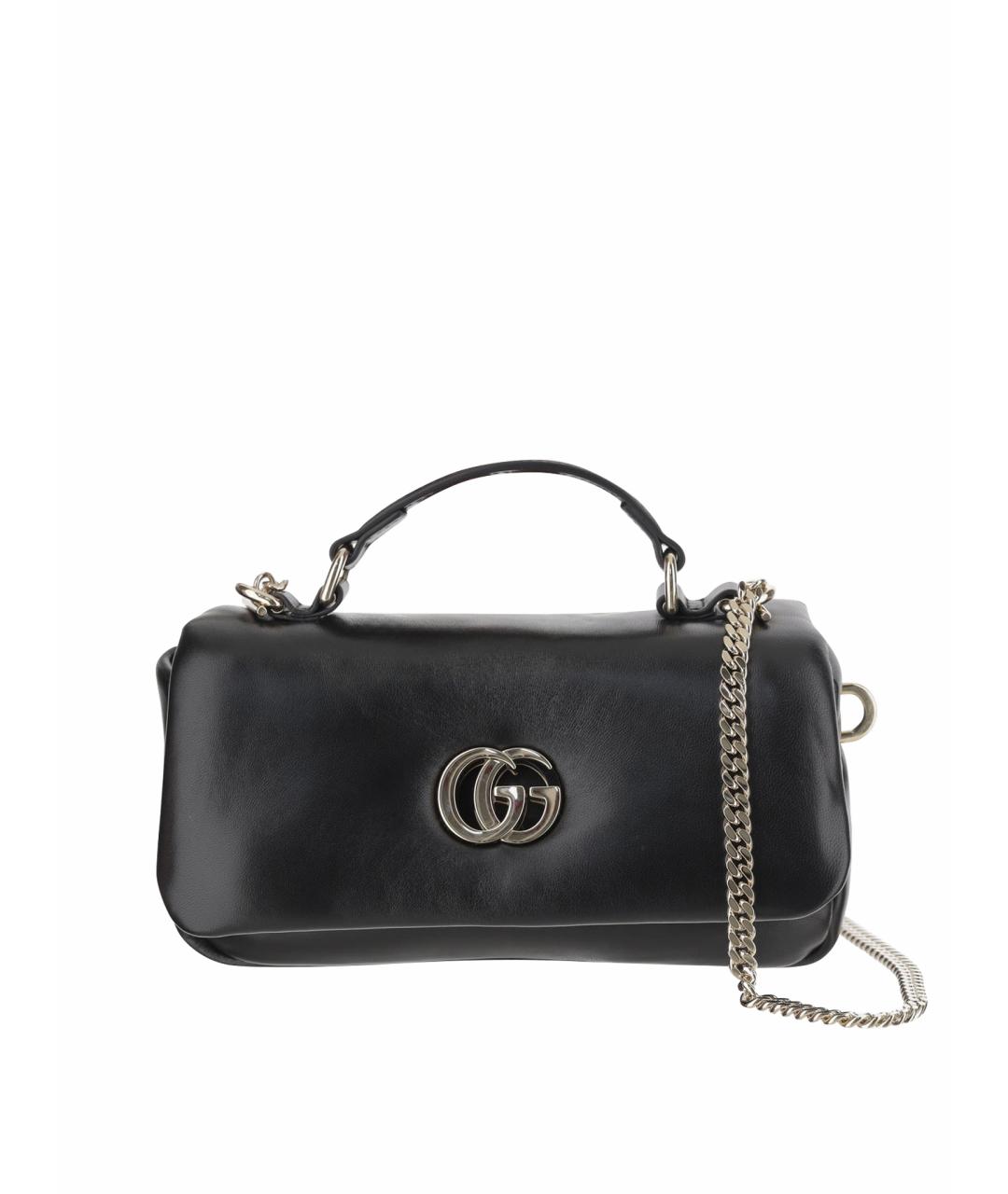 GUCCI Черная кожаная сумка через плечо, фото 1
