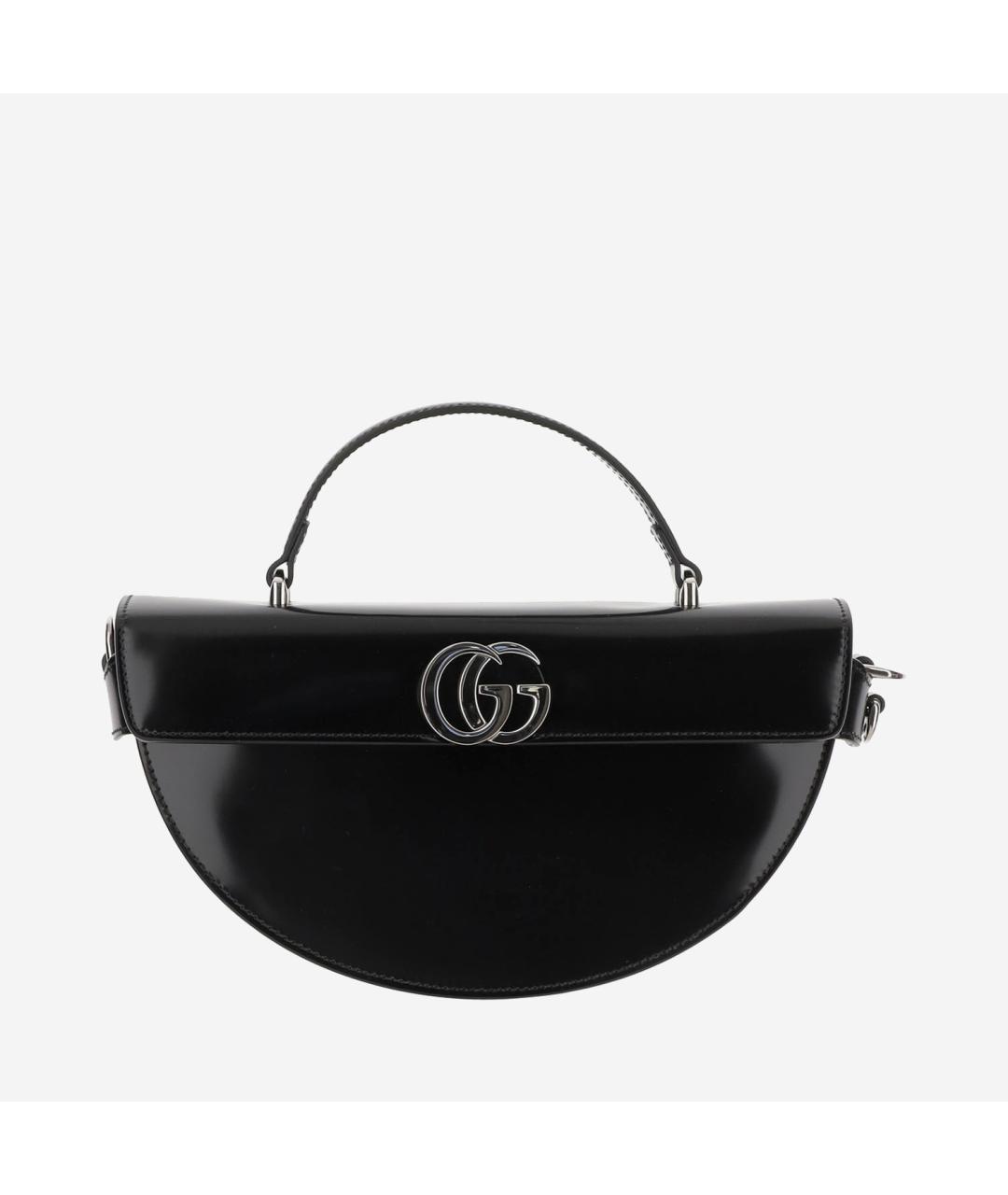 GUCCI Черная кожаная сумка с короткими ручками, фото 6