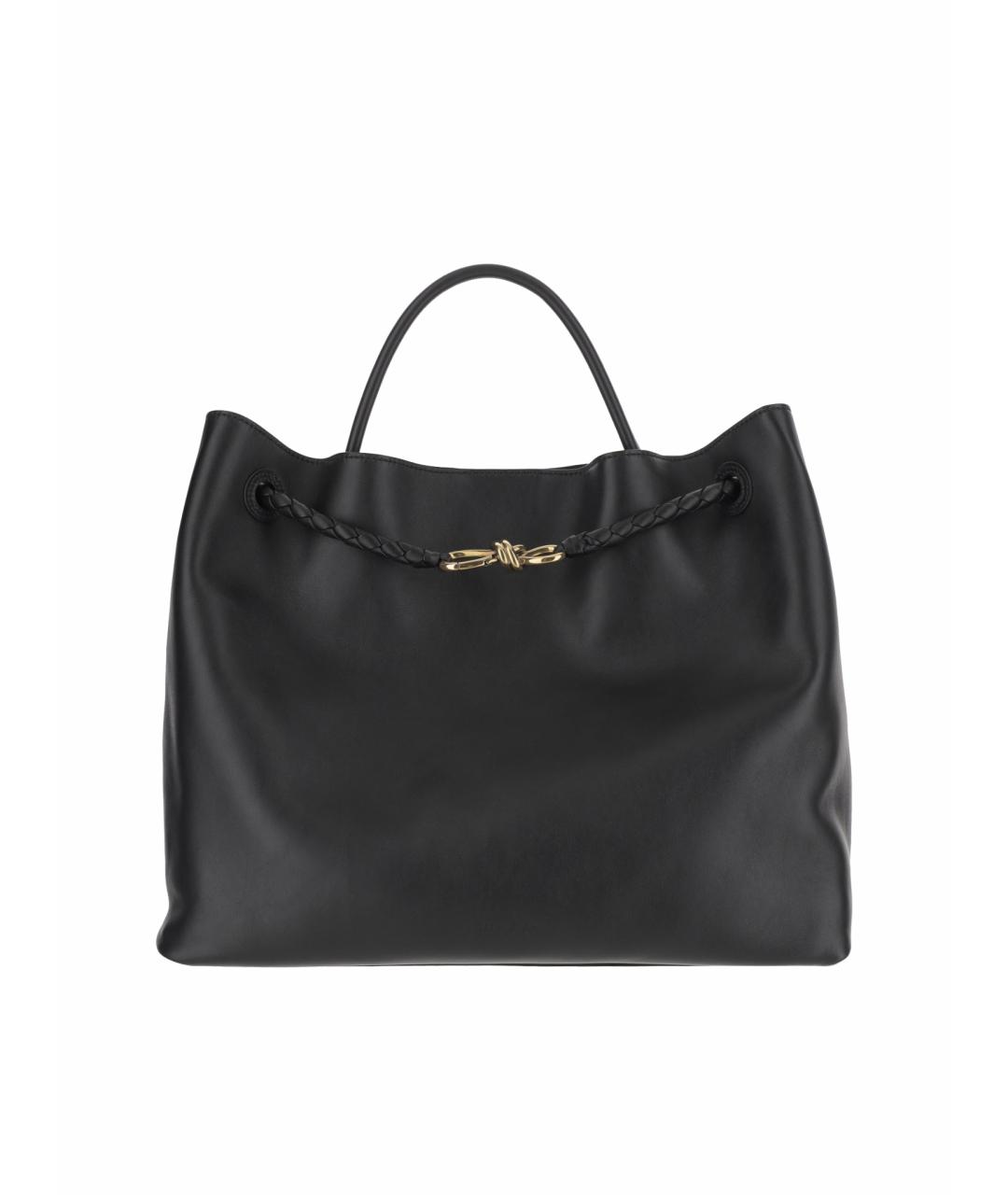 BOTTEGA VENETA Черная кожаная сумка тоут, фото 1