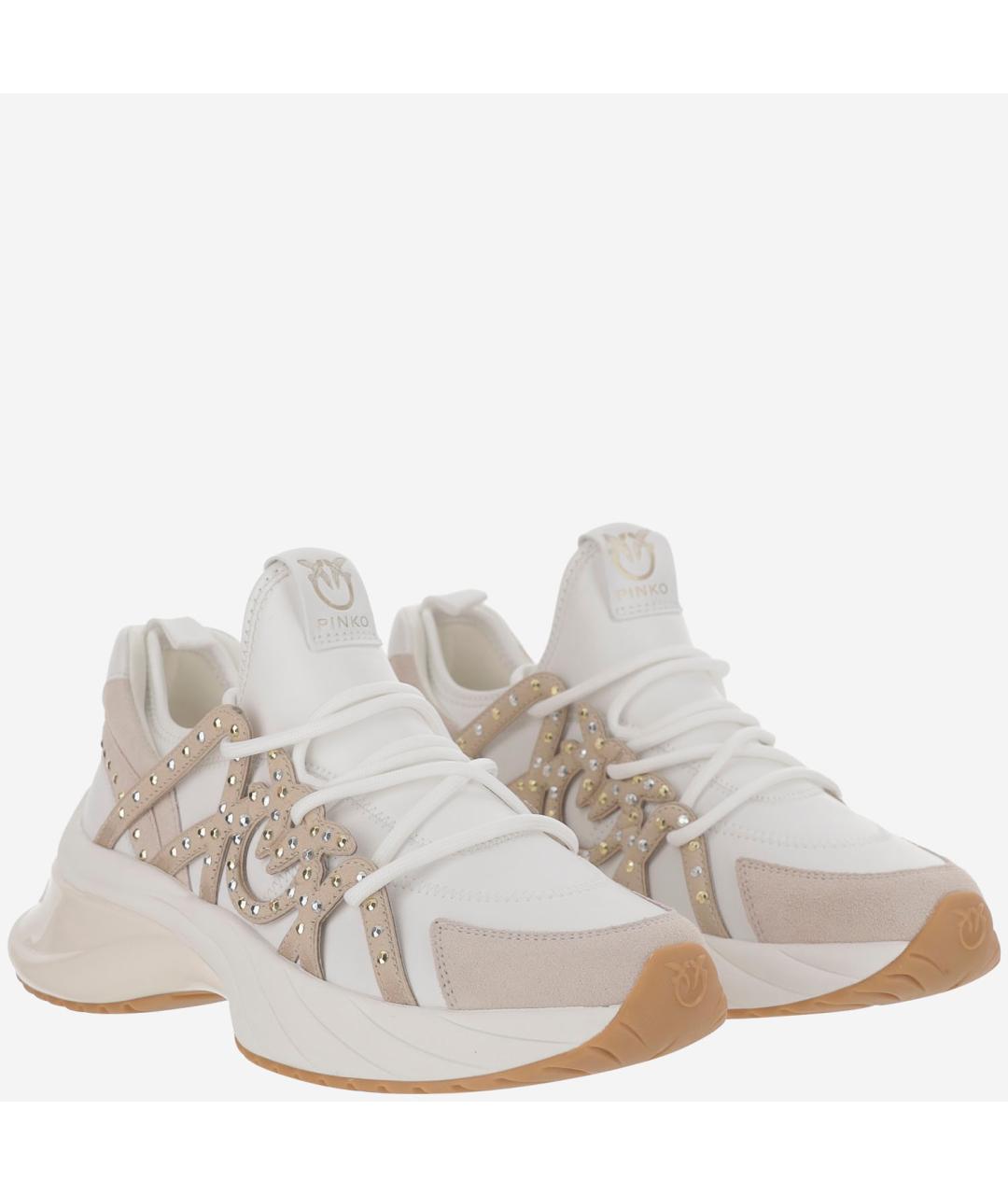 PINKO Белые синтетические кроссовки, фото 3