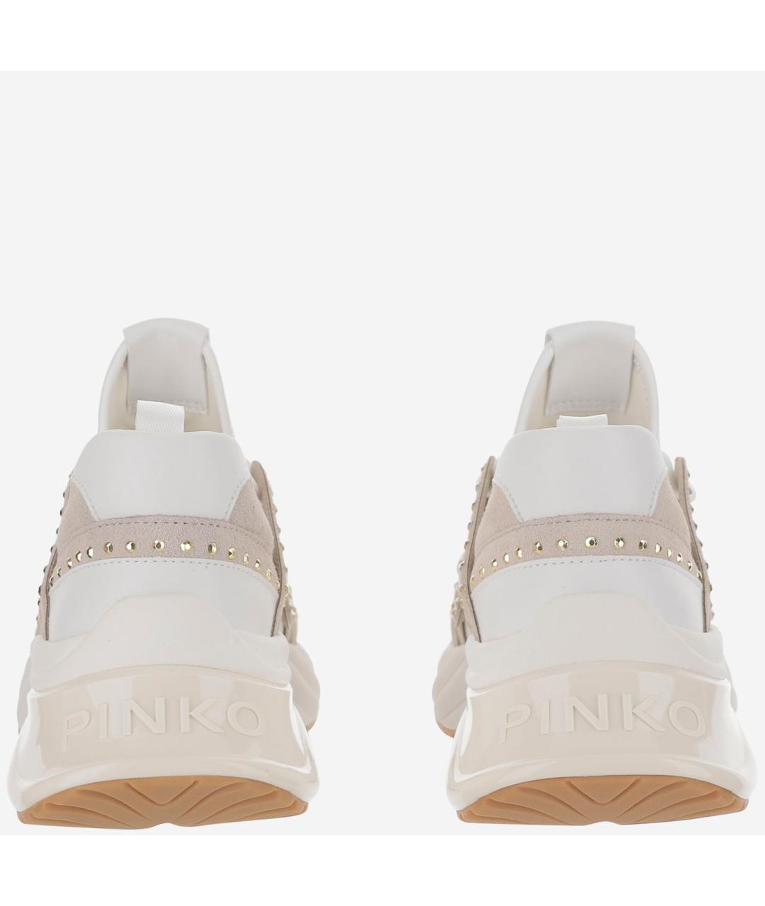 PINKO Белые синтетические кроссовки, фото 4