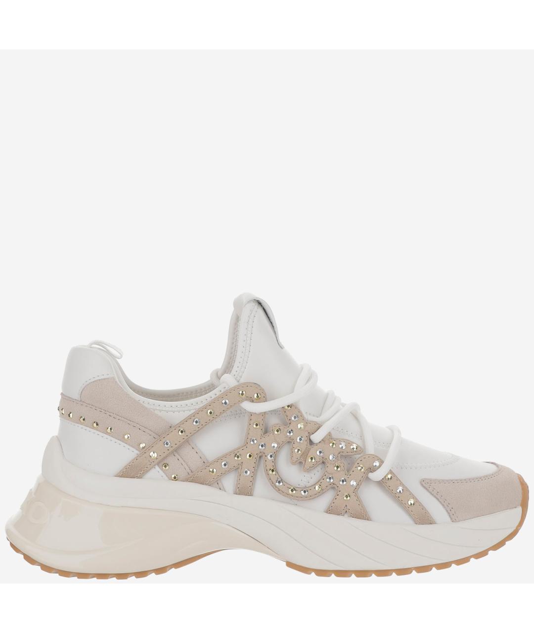 PINKO Белые синтетические кроссовки, фото 6