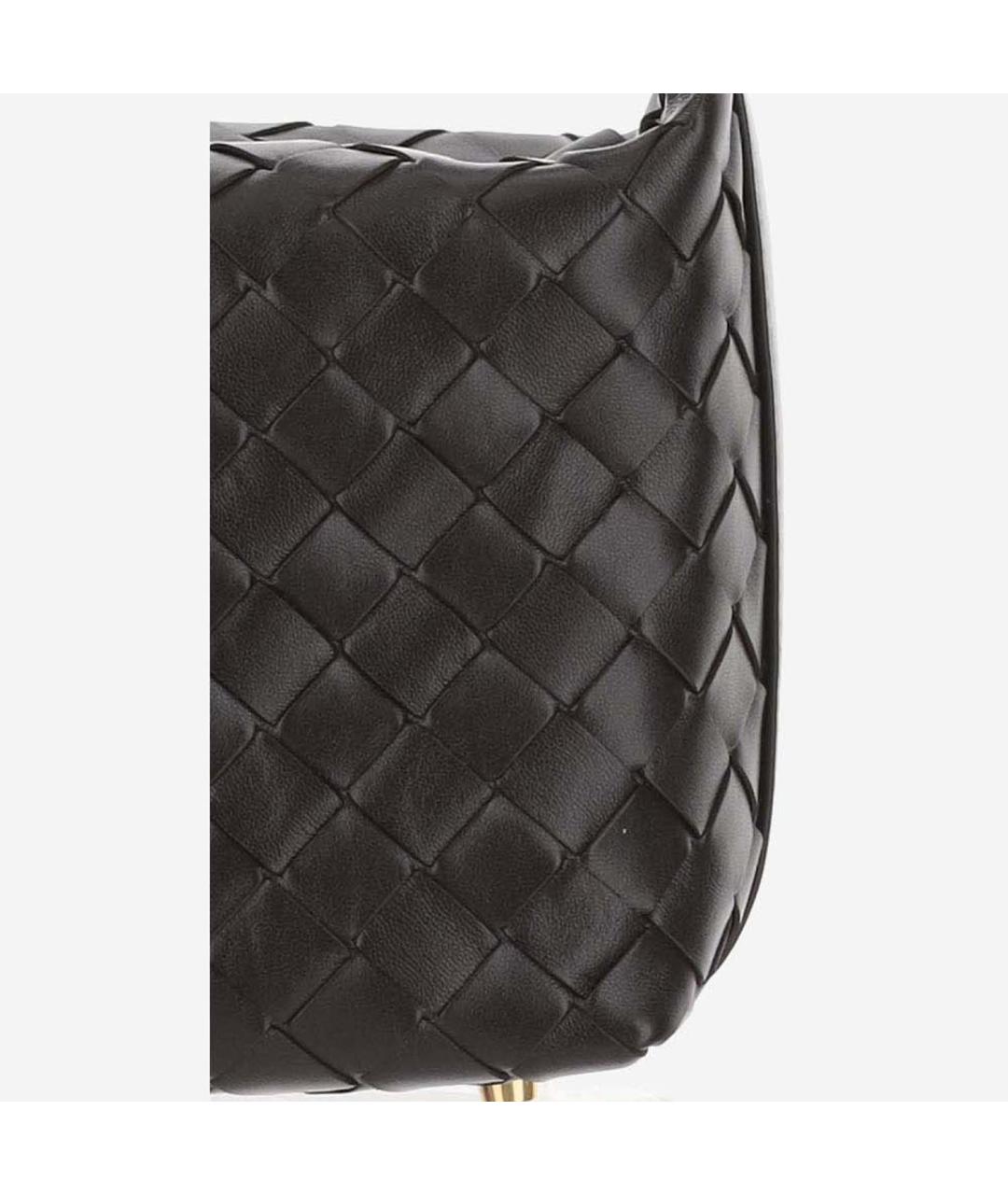 BOTTEGA VENETA Коричневая кожаная сумка с короткими ручками, фото 4