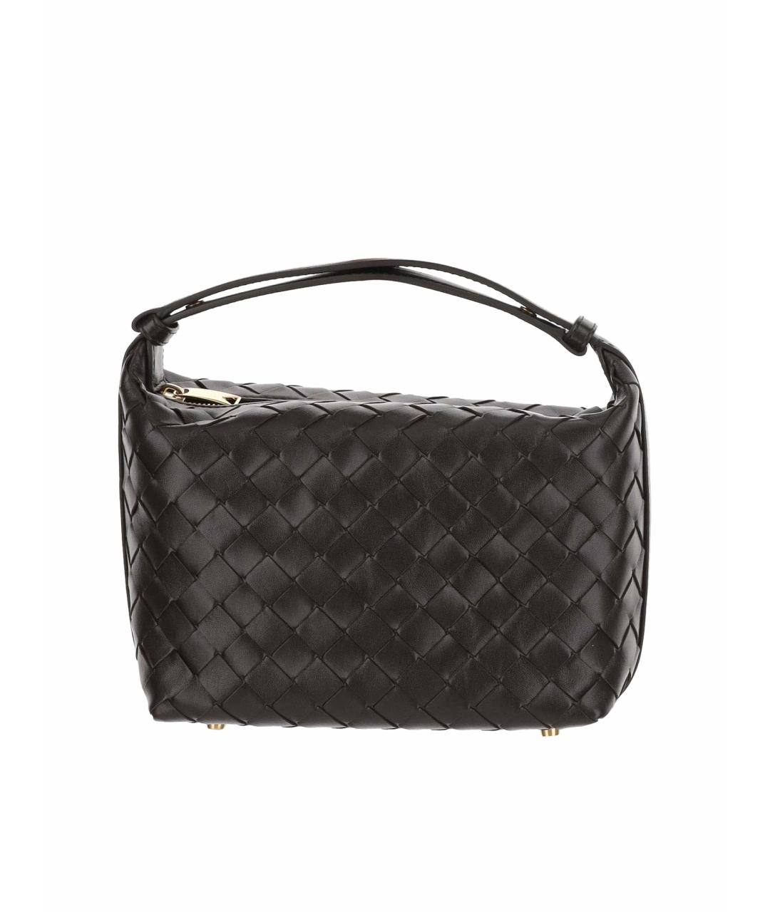 BOTTEGA VENETA Коричневая кожаная сумка с короткими ручками, фото 1