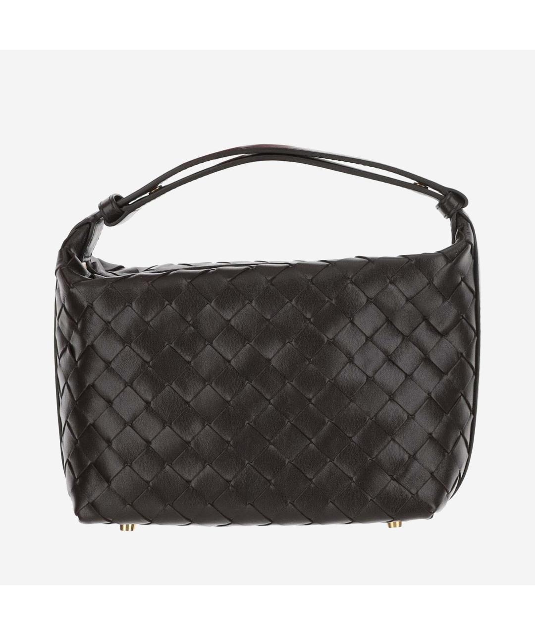 BOTTEGA VENETA Коричневая кожаная сумка с короткими ручками, фото 2