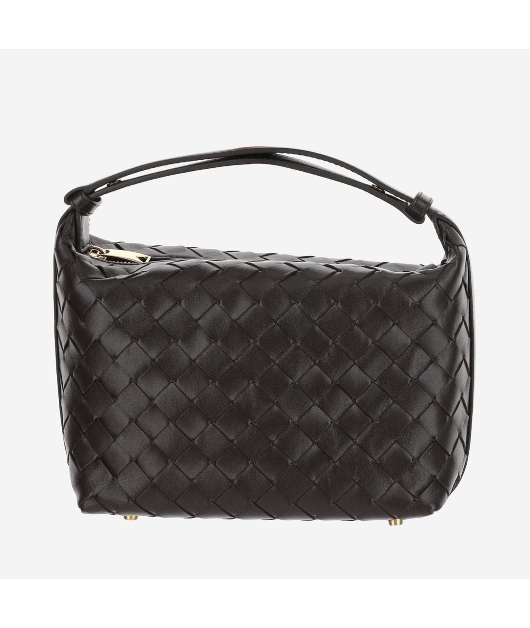BOTTEGA VENETA Коричневая кожаная сумка с короткими ручками, фото 5