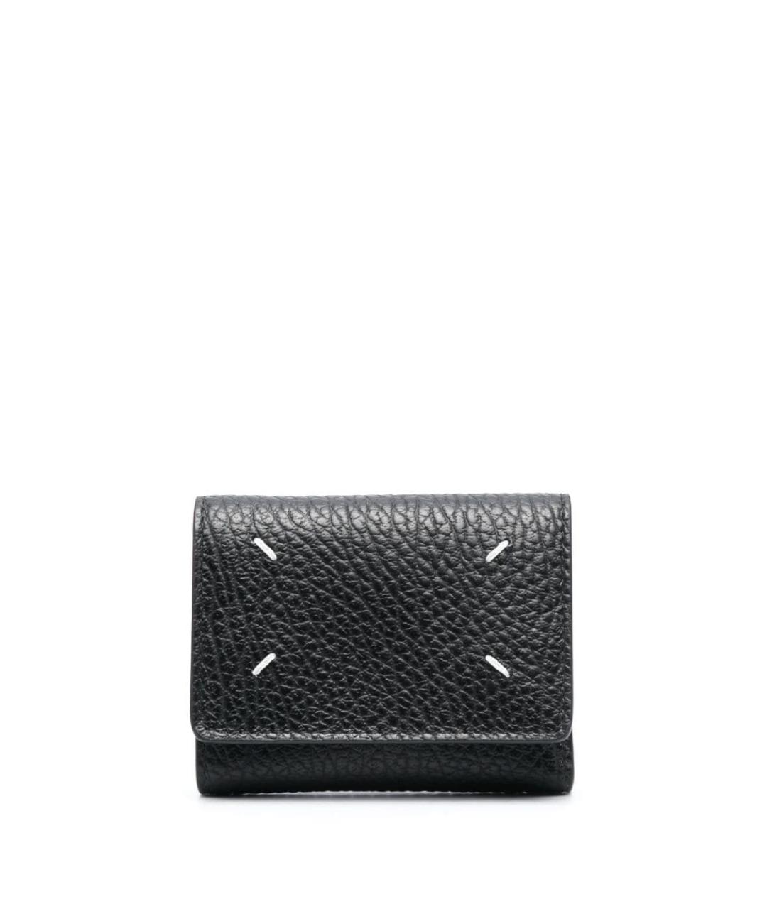 MAISON MARGIELA Черный кожаный кошелек, фото 1