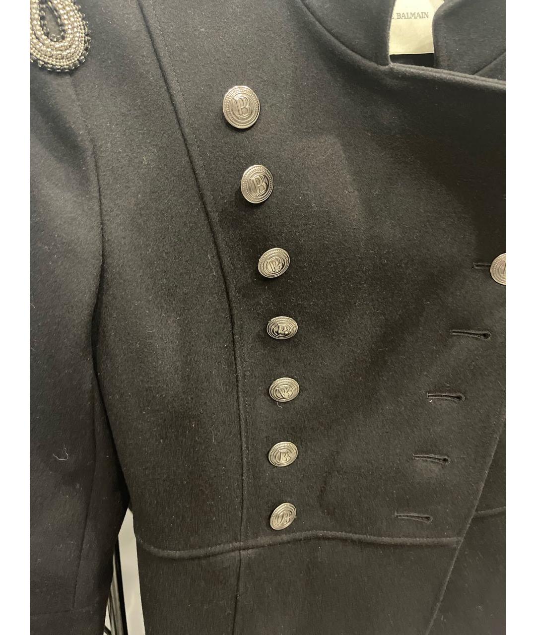 PIERRE BALMAIN Черный вискозный жакет/пиджак, фото 4