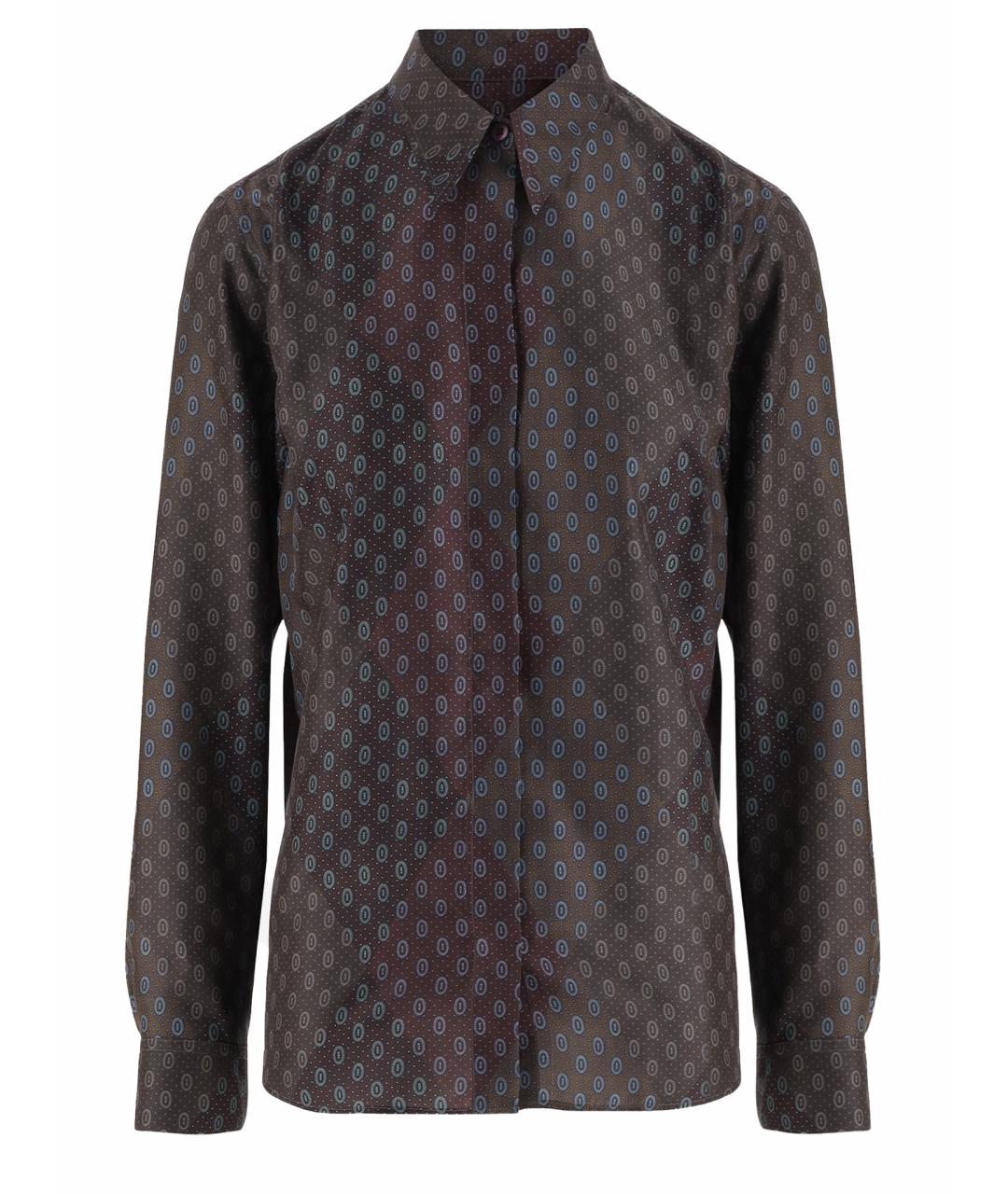 DRIES VAN NOTEN Мульти шелковая рубашка, фото 1