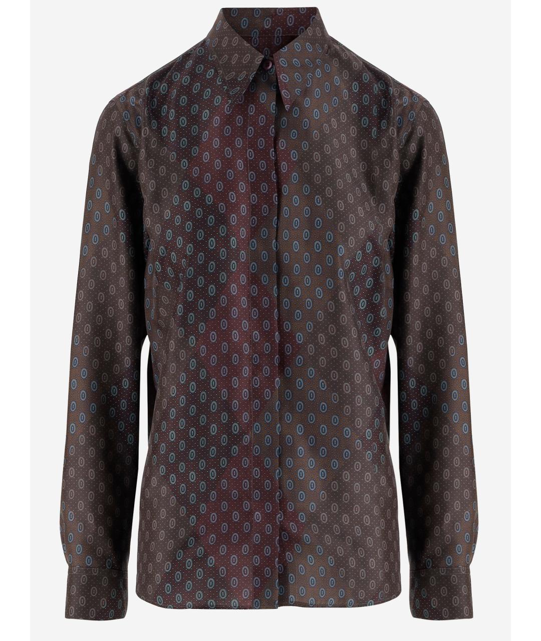 DRIES VAN NOTEN Мульти шелковая рубашка, фото 4