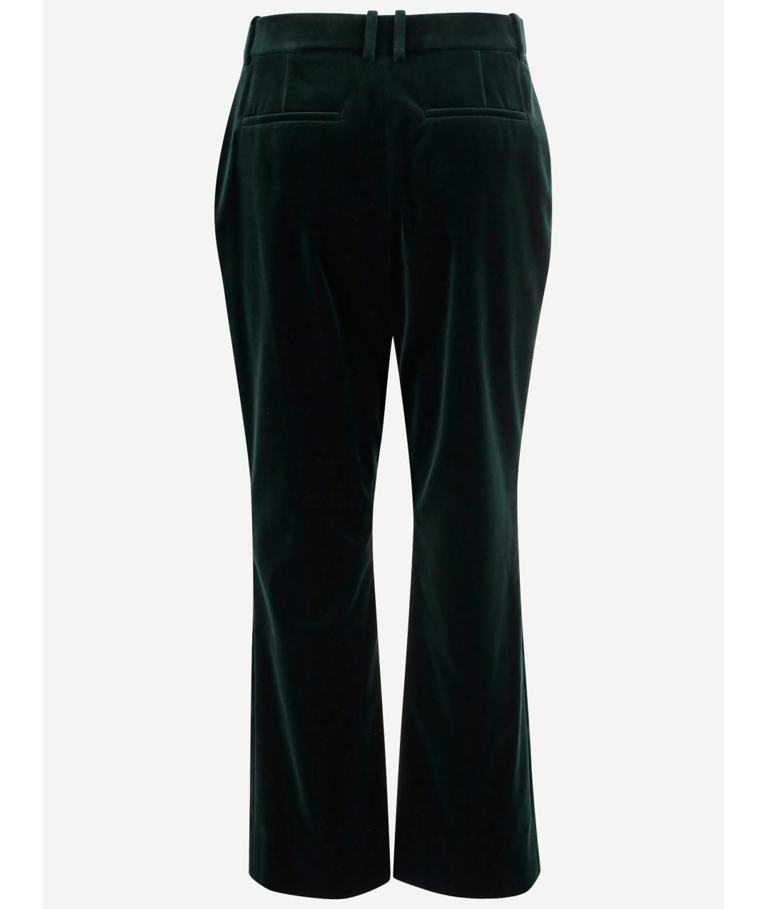 SAINT LAURENT Черные хлопковые прямые брюки, фото 2