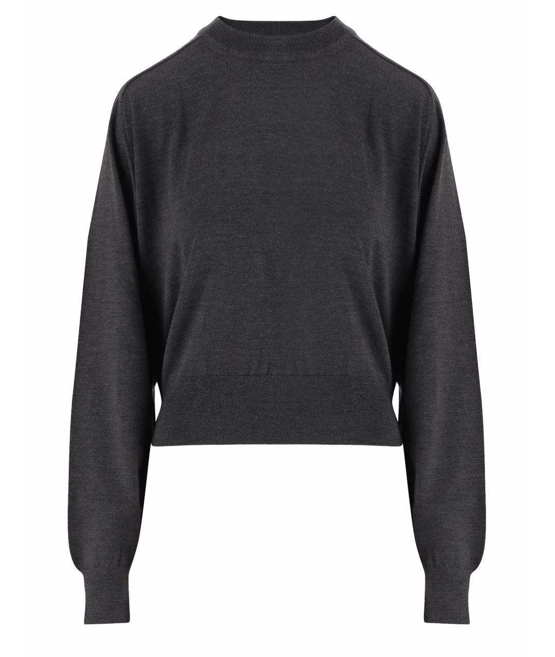 JACQUEMUS Серый шерстяной джемпер / свитер, фото 1