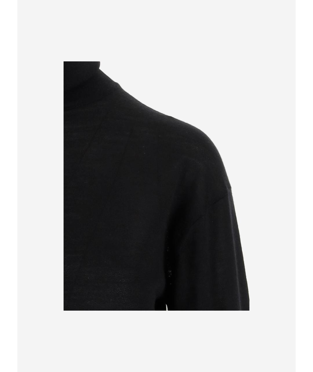 SAINT LAURENT Черная шерстяная водолазка, фото 3