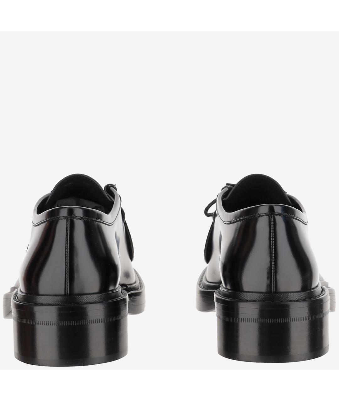 SAINT LAURENT Черные кожаные туфли, фото 4