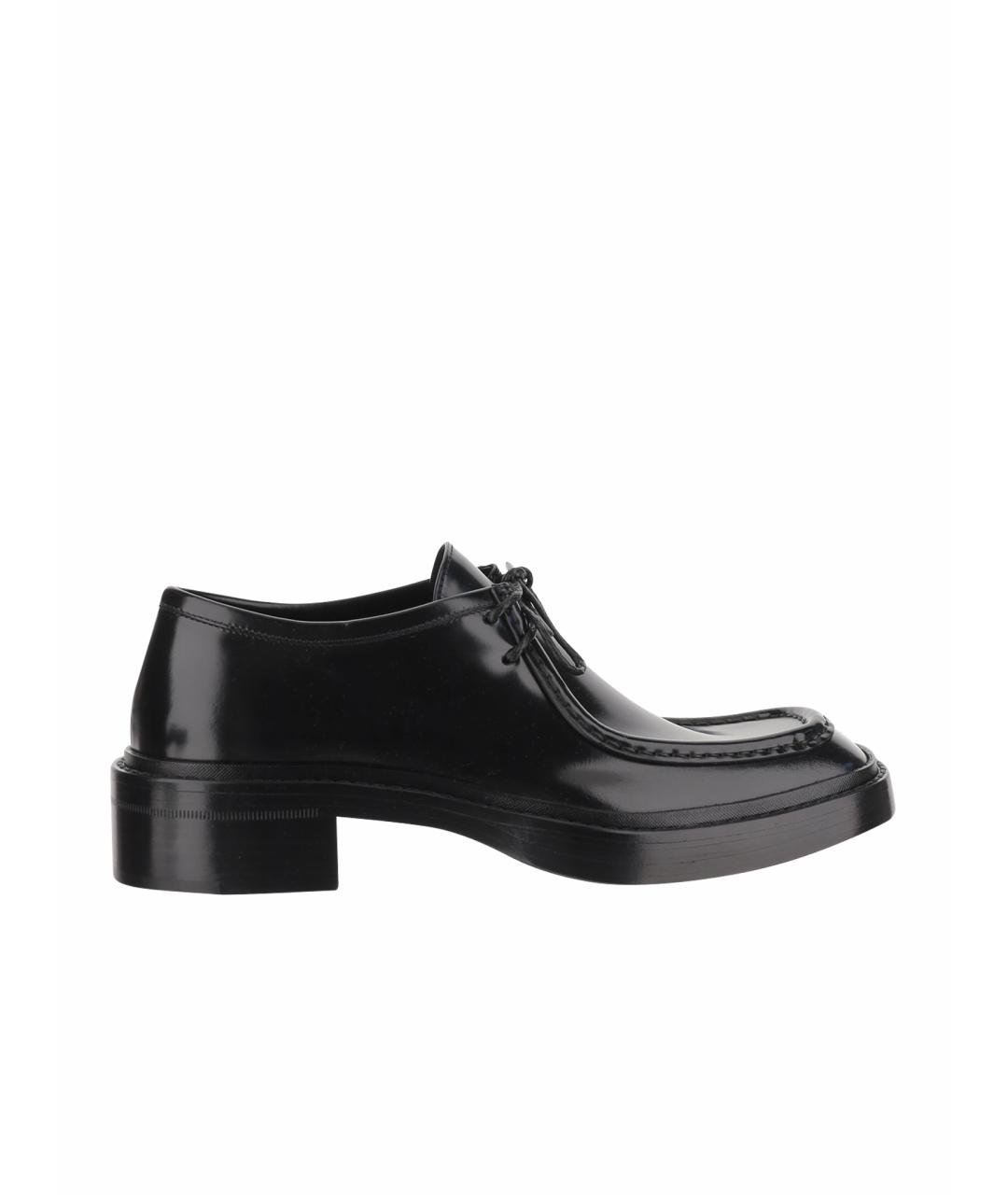SAINT LAURENT Черные кожаные туфли, фото 1