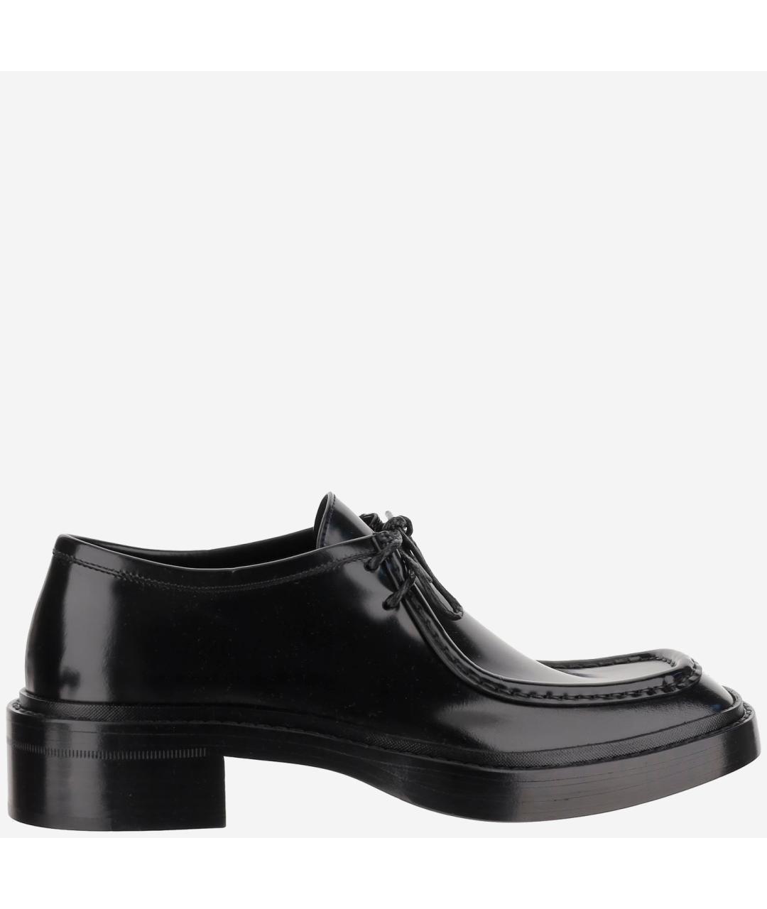SAINT LAURENT Черные кожаные туфли, фото 6