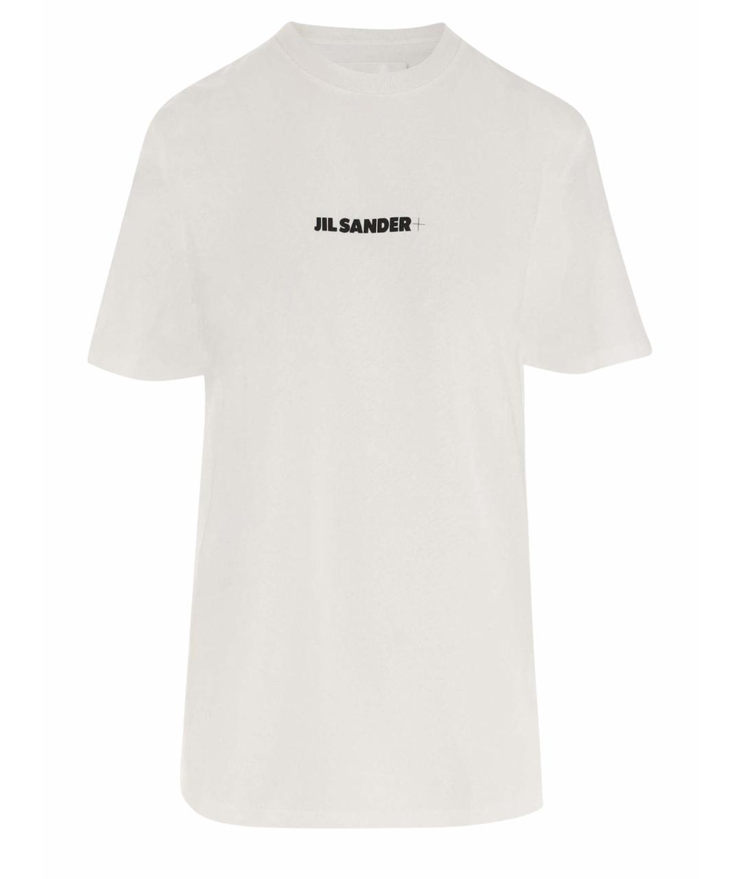 JIL SANDER Белая хлопковая футболка, фото 1