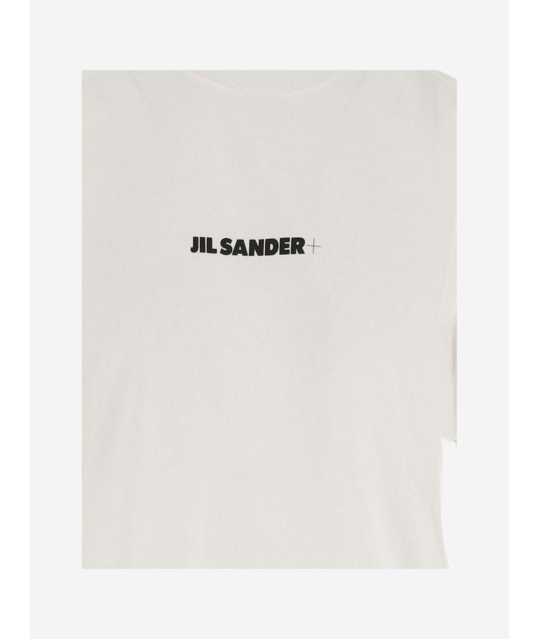 JIL SANDER Белая хлопковая футболка, фото 3