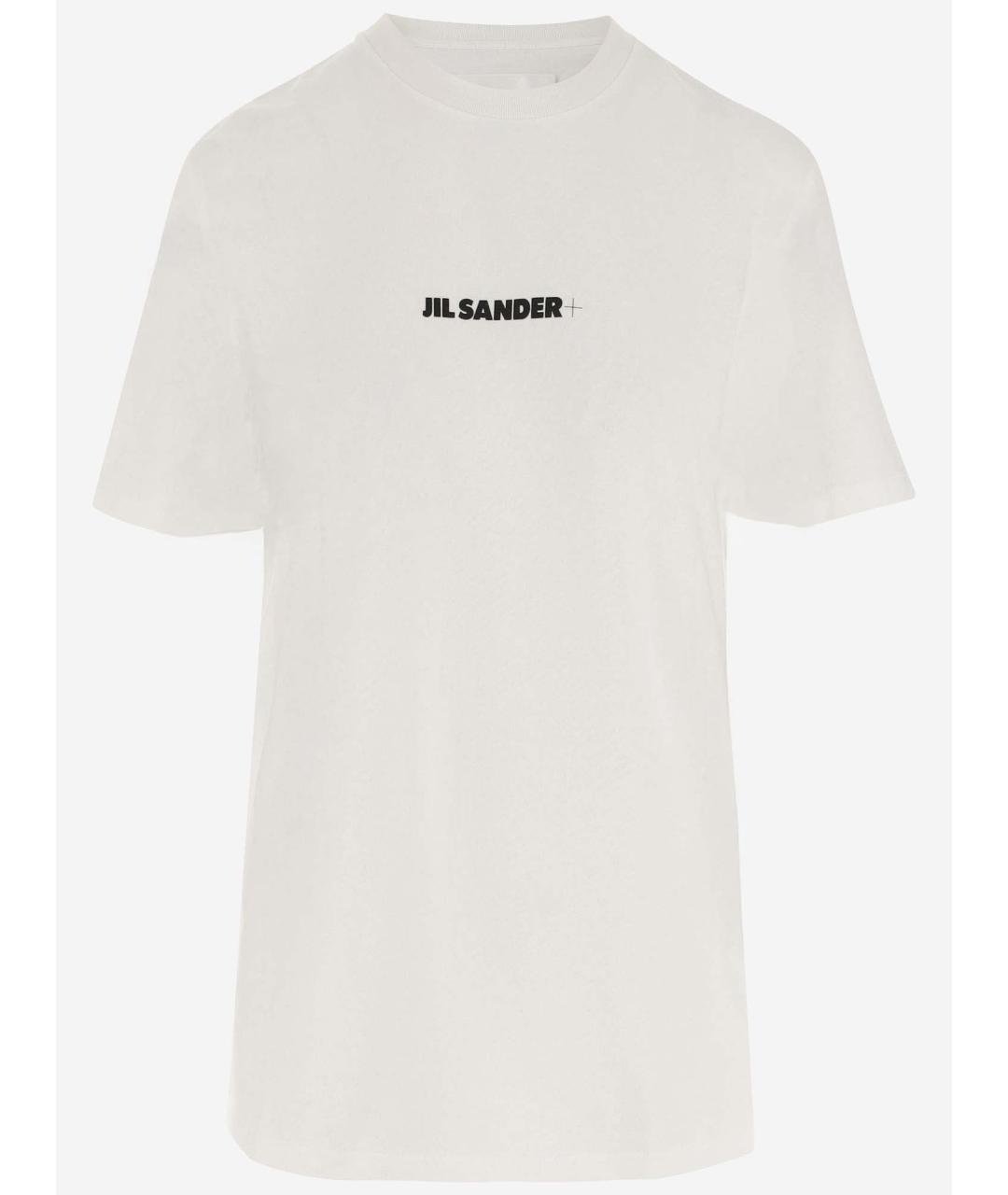 JIL SANDER Белая хлопковая футболка, фото 4