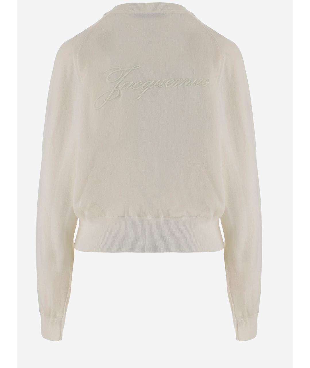 JACQUEMUS Белый шерстяной джемпер / свитер, фото 2