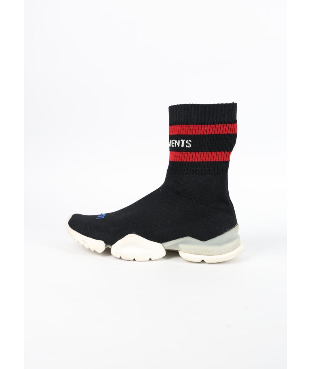 VETEMENTS Черные текстильные кроссовки, фото 6