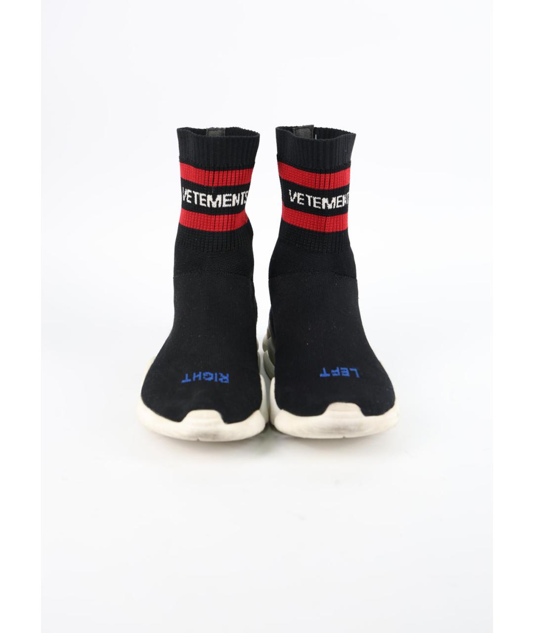 VETEMENTS Черные текстильные кроссовки, фото 2