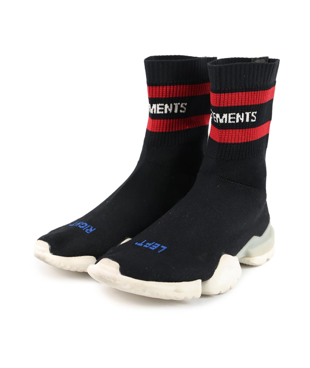 VETEMENTS Черные текстильные кроссовки, фото 5