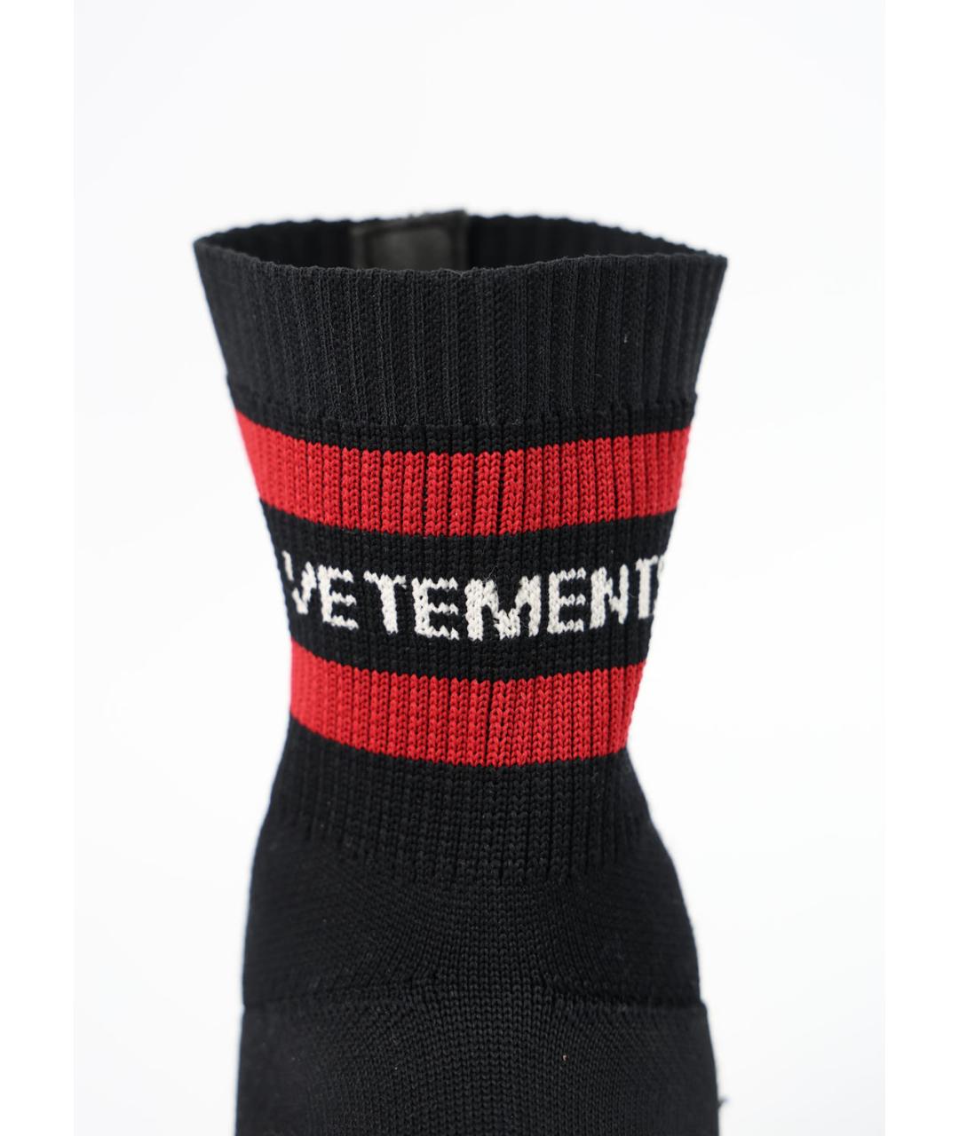 VETEMENTS Черные текстильные кроссовки, фото 3