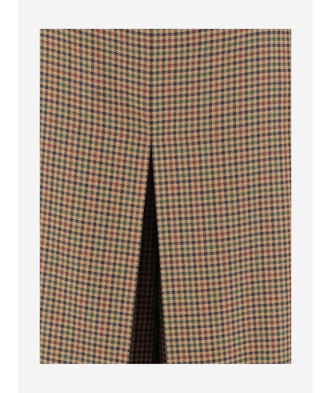 SAINT LAURENT Бежевая шерстяная юбка миди, фото 3