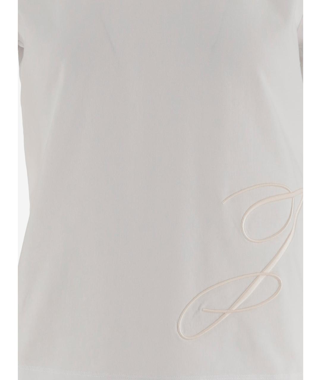 JACQUEMUS Белая хлопковая футболка, фото 3