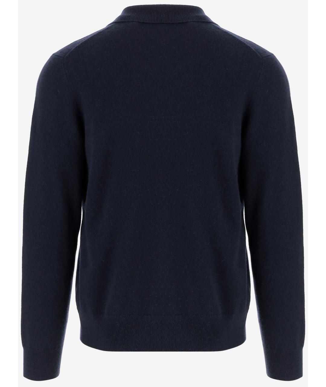 BURBERRY Темно-синий кашемировый джемпер / свитер, фото 2