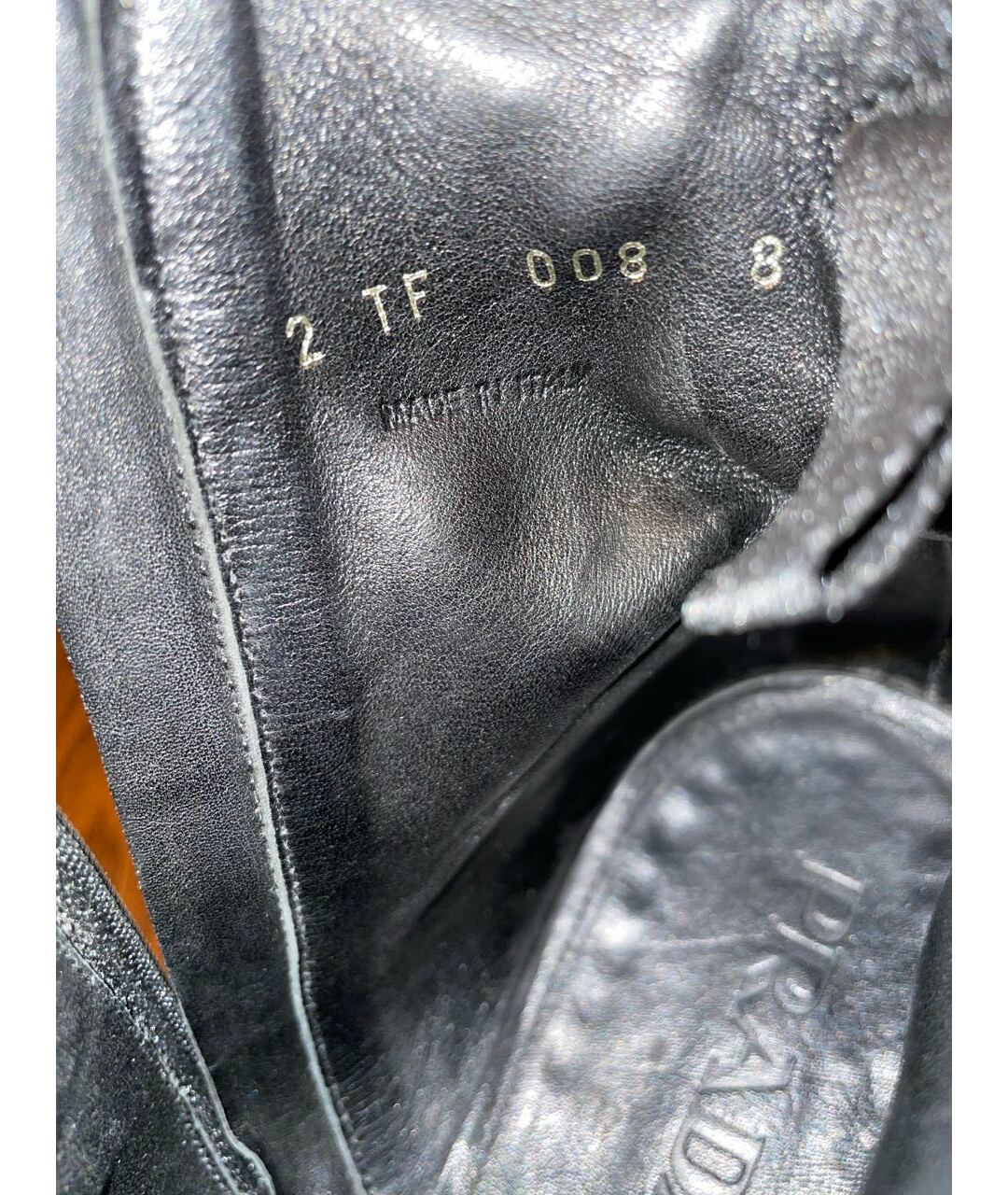 PRADA Черные кожаные низкие ботинки, фото 8