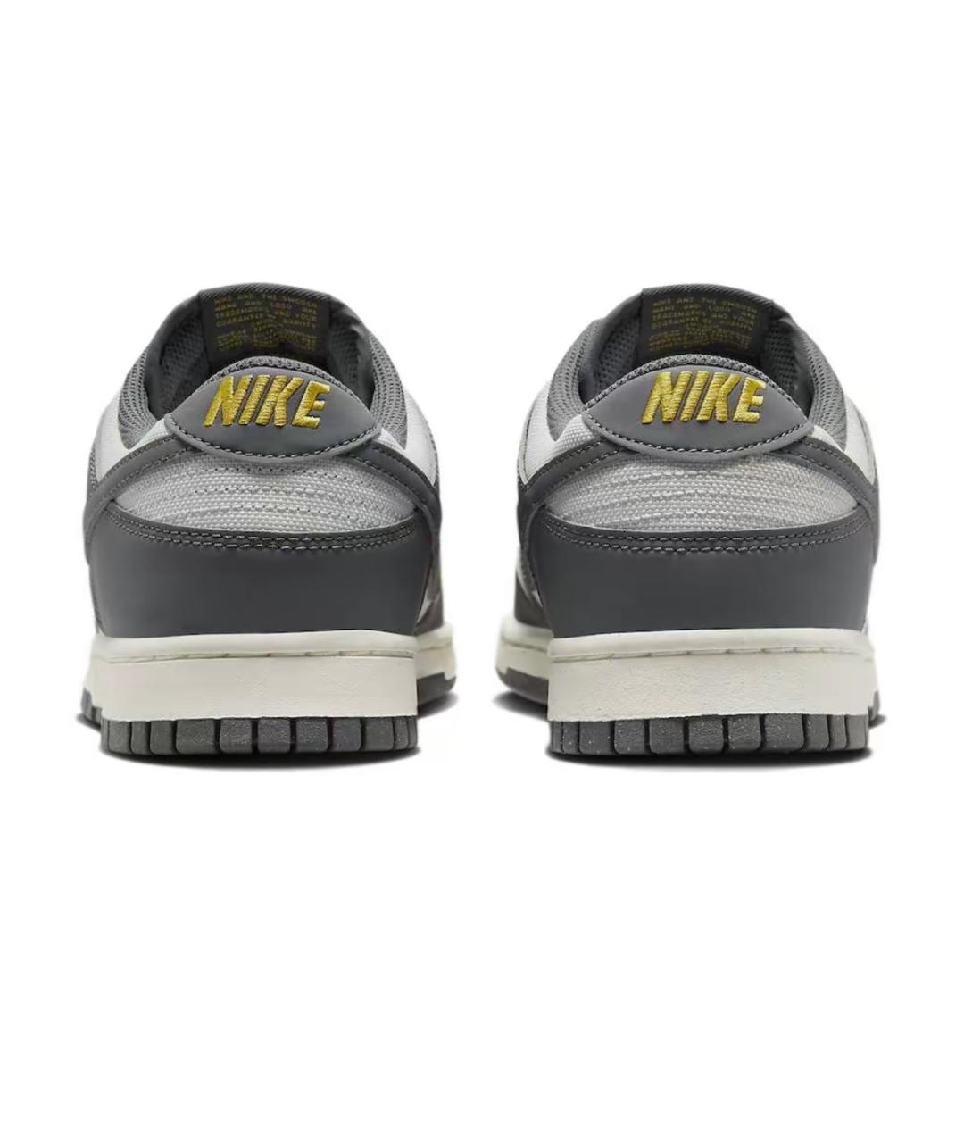 NIKE Серые кожаные низкие кроссовки / кеды, фото 4