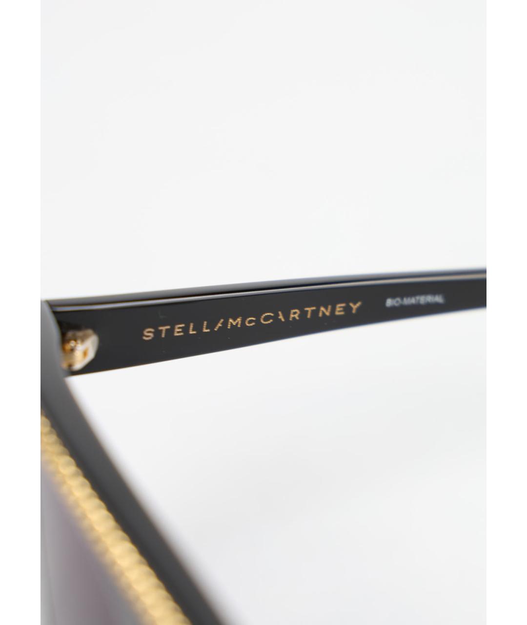 STELLA MCCARTNEY Черные пластиковые солнцезащитные очки, фото 3