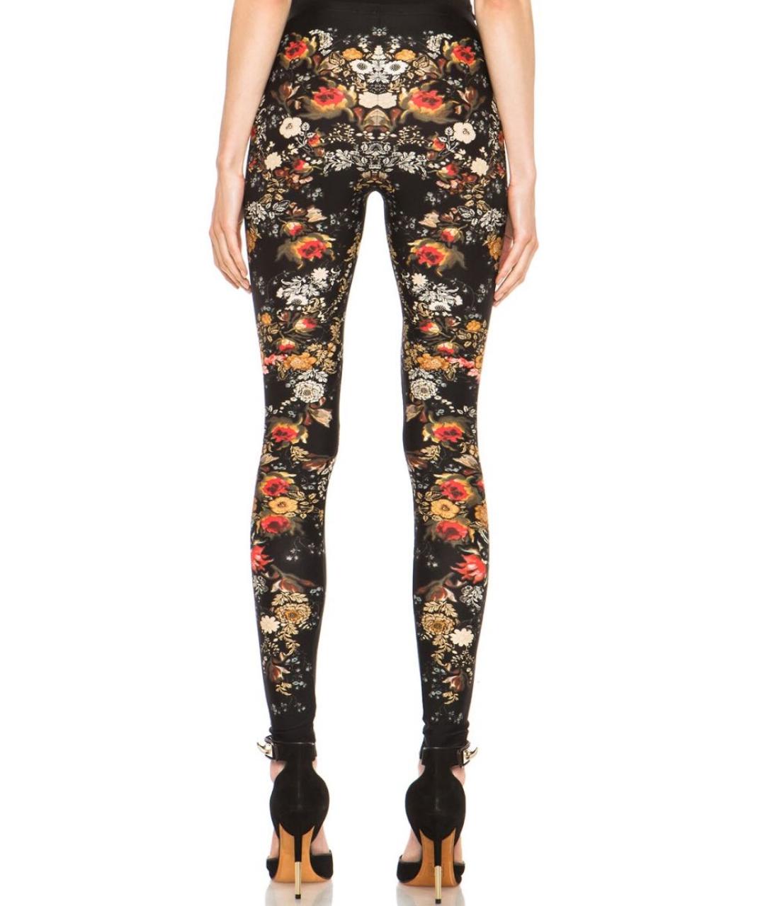 ALEXANDER MCQUEEN Черные полиамидовые леггинсы и велосипедки, фото 4