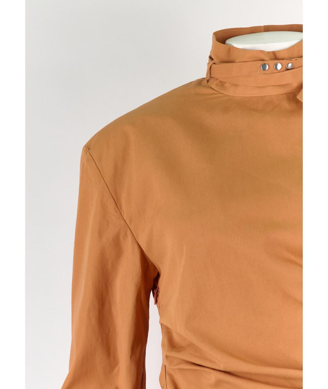 ACNE STUDIOS Оранжевое хлопковое платье, фото 5