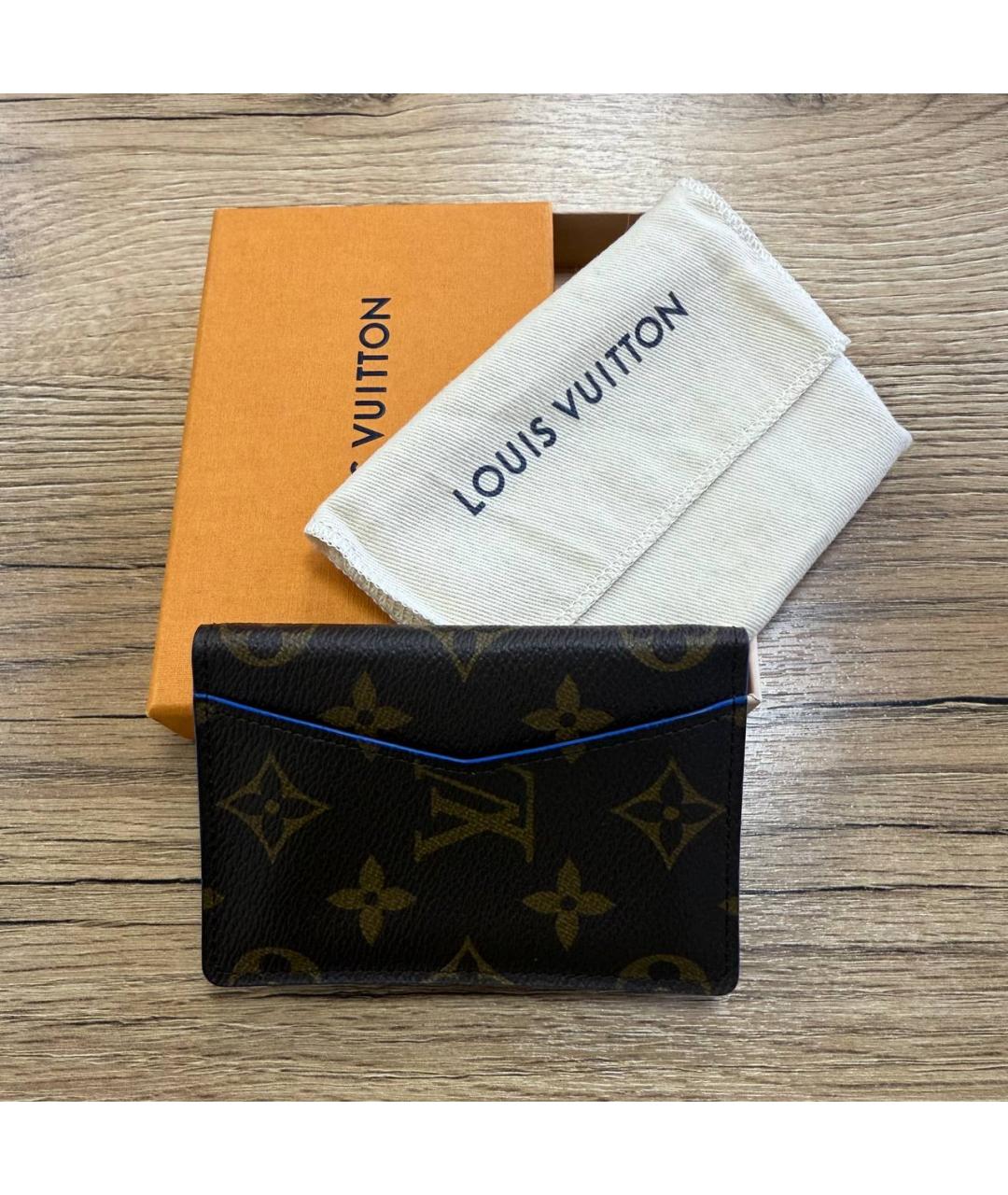 LOUIS VUITTON Кожаная визитница, фото 6