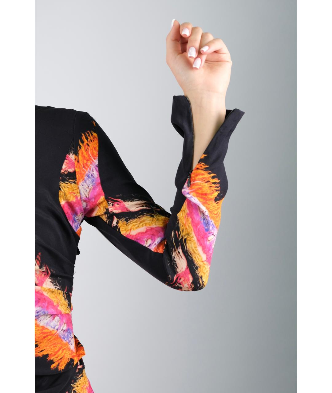 ETRO Черное шелковое коктейльное платье, фото 6
