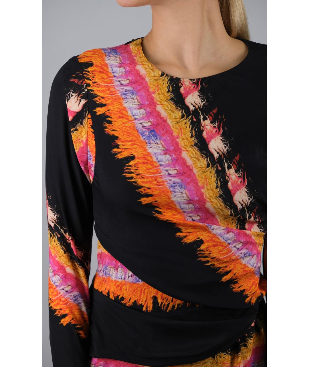 ETRO Черное шелковое коктейльное платье, фото 4