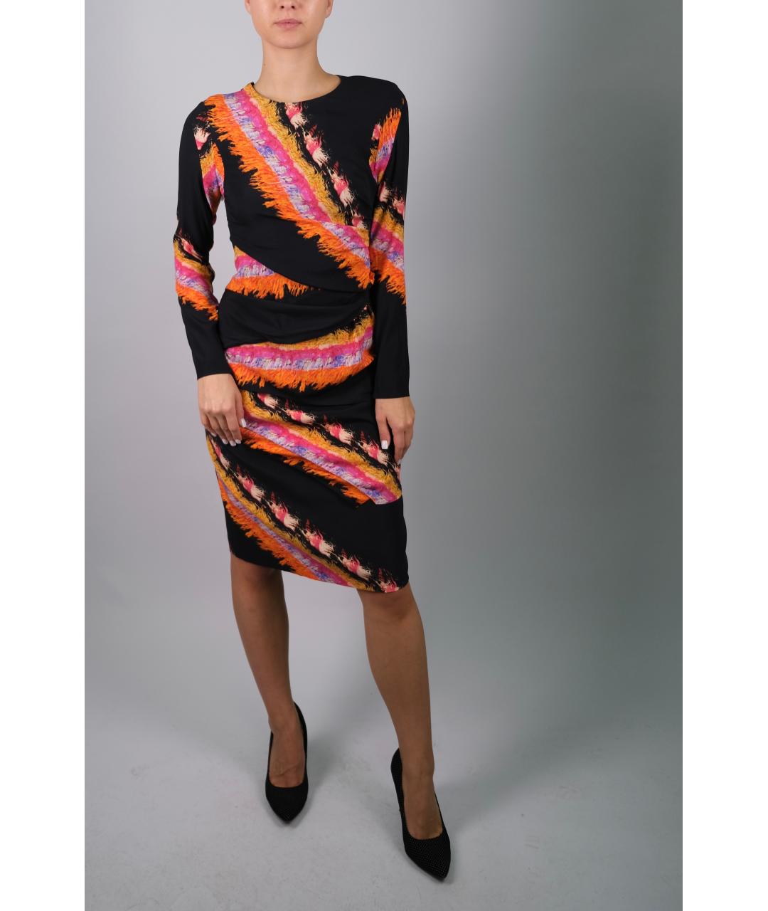 ETRO Черное шелковое коктейльное платье, фото 7