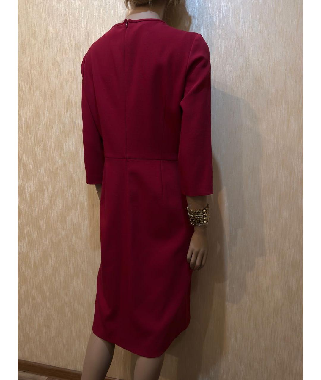 ESCADA Красное шерстяное повседневное платье, фото 7