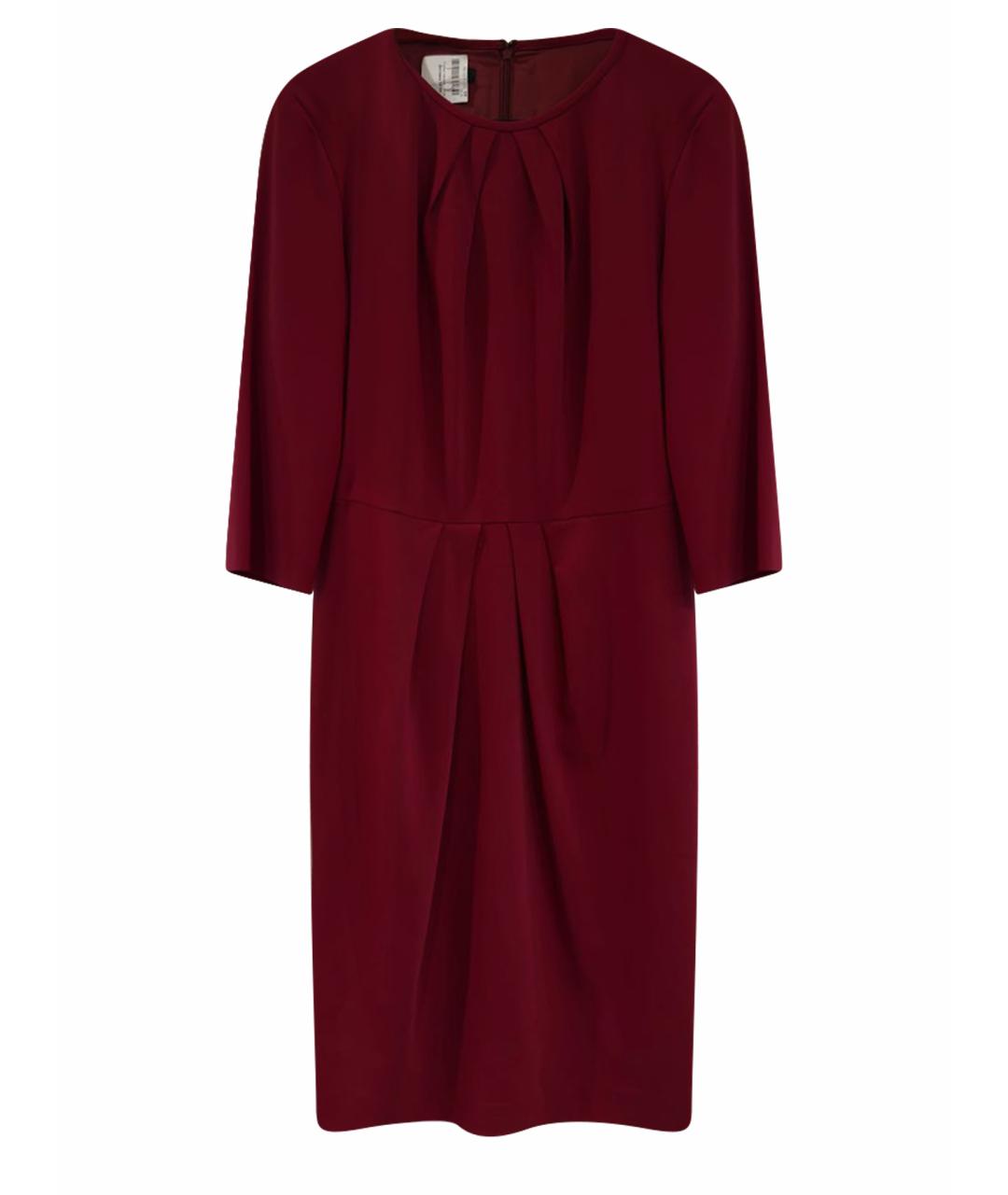 ESCADA Красное шерстяное повседневное платье, фото 1