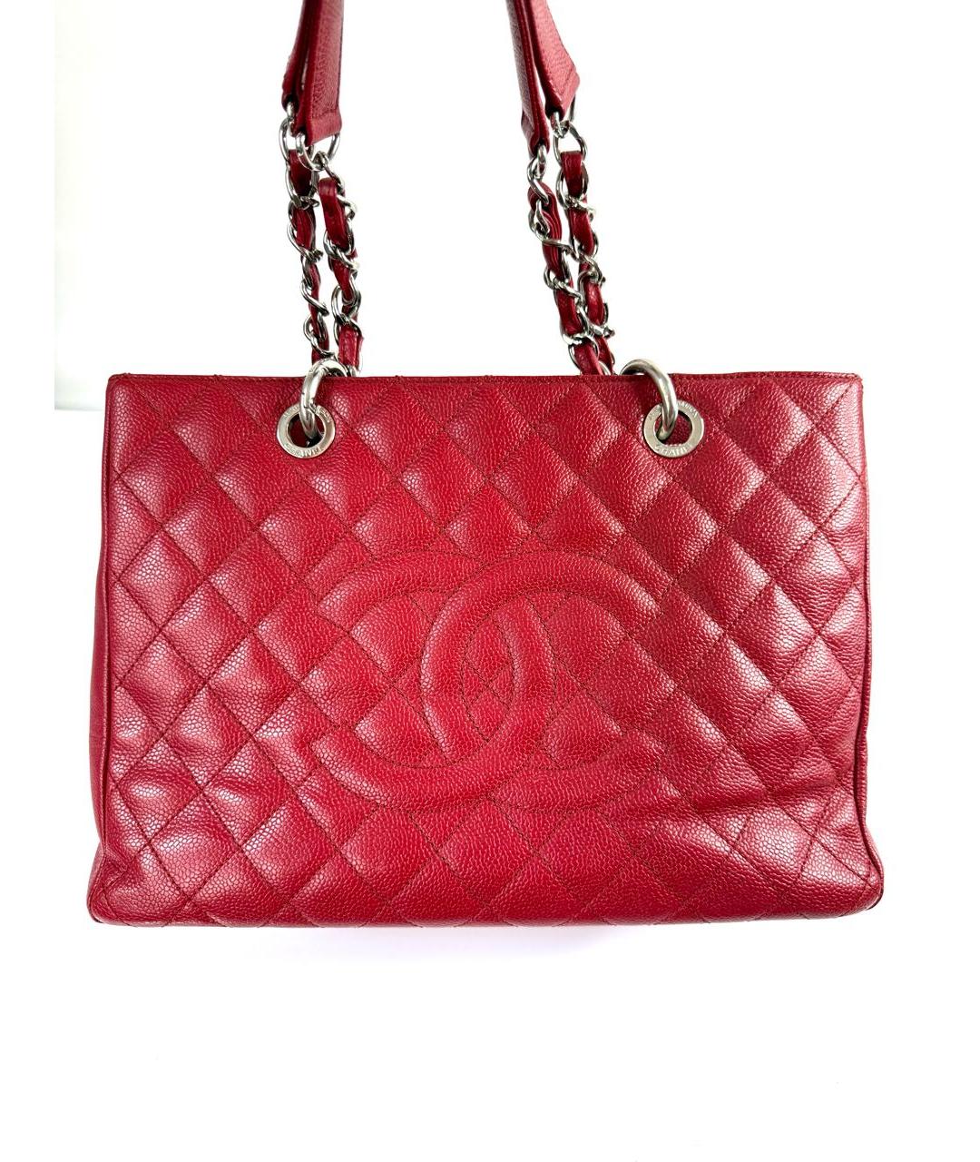 CHANEL Бордовая кожаная сумка с короткими ручками, фото 6