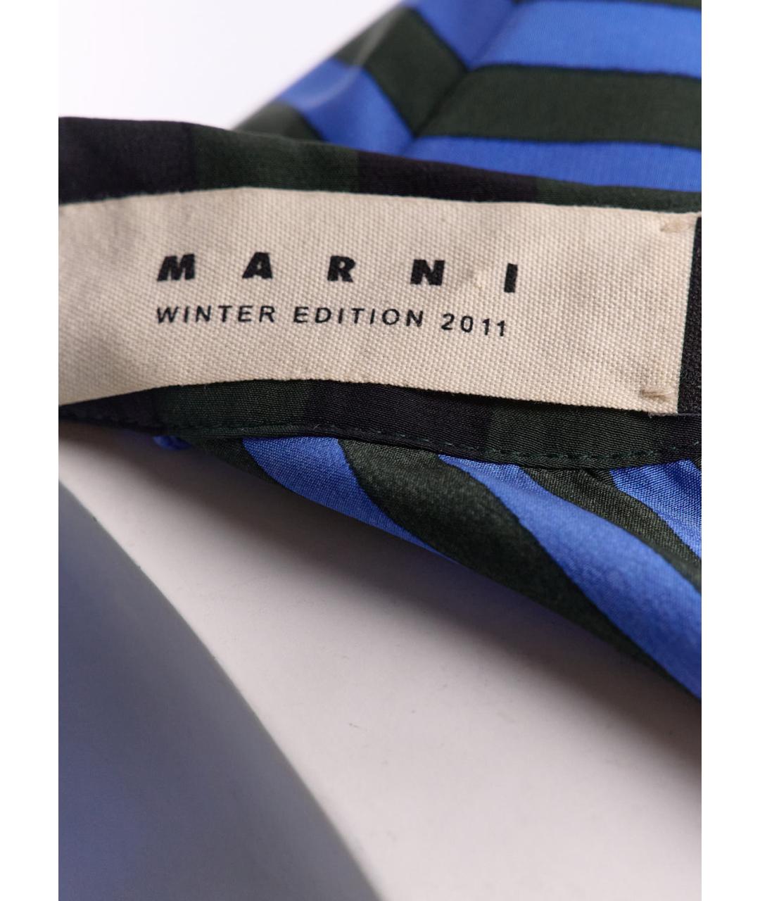 MARNI Мульти шелковое повседневное платье, фото 3